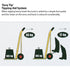 Manual Lifter Sack Truck, 1020mm Lift Height, 100kg Capacity