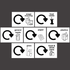 65 Litre Recycling Bin Set of 3 - Waste Sorting Station