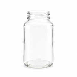 120ml (4oz) White Flint Glass Powder Bottle