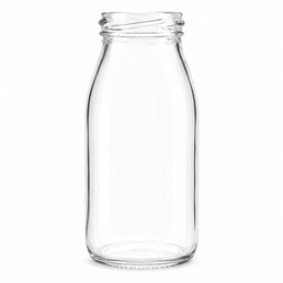 250ml Screw Neck Glass Milk Bottle | Wholesale Dairy Glass Bottle