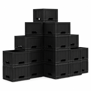 275ml heavy duty stackable plastic beer crate for storage and activity stacking
