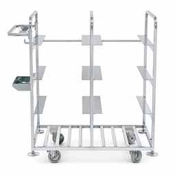 Metal Order Picking Cart – 8 Shelf Warehouse Trolley | 150kg Load Capacity
