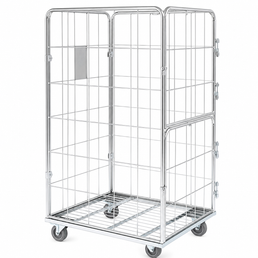 Container 800x700x1500 with Front Doors – Secure Roll Cage for Easy Access