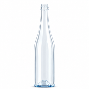 Garrafa de Vinho Borgonha Azul Ártico 750ml – Tampa de Rosca 30mm