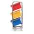 6 Bin Ingredients Trolley – Stainless Steel | Mobile Storage Rack for 34 Litre Rectangular Containers