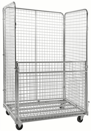 4-Sided Roll Container with Folding Gate – 400kg Capacity
