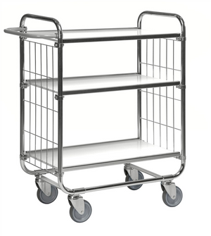 Series 8000 electrogalvanised shelving trolley flex cart with 250 kg load capacity