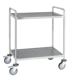 Stainless Steel Trolley – Fully Welded – 2 Levels – C3 – 1075 × 575 × 1010 mm