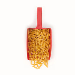 Metal detectable 1500g polypropylene medium hand scoop with ergonomic grip