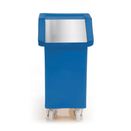 65 Litre Ingredients Trolley with Stainless Steel Flap Lid – Food Approved Mobile Storage Bin