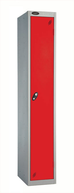 Single Door Steel Locker, 305 x 460 x 1760 mm, Anti-Bacterial Mild Steel