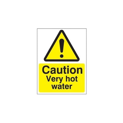 Caution Very Hot Water Safety Warning Sign