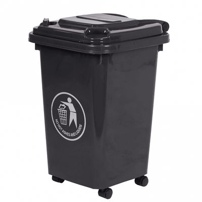 50 Litre Coloured Mini Wheelie Bin – Compact Wheeled Waste Bin