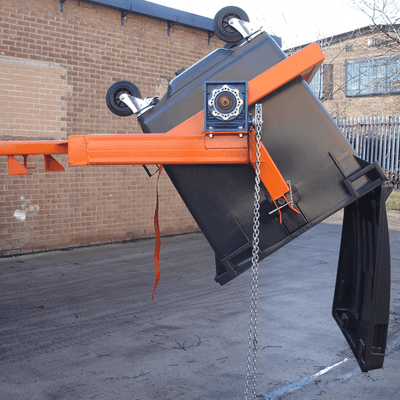Forklift Fork Mounted Wheelie Bin Lifter – For 660 to 1100 Litre Bins