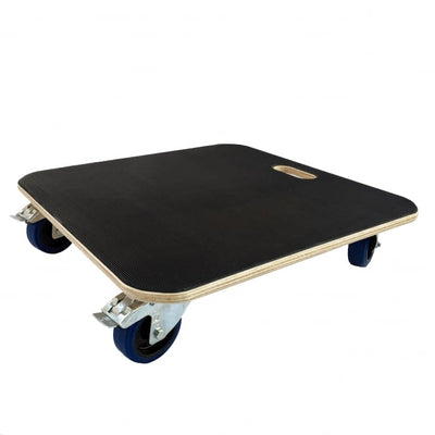 Heavy Duty Wooden Dolly with Braked Castors, 600kg Capacity, 590 x 590 mm