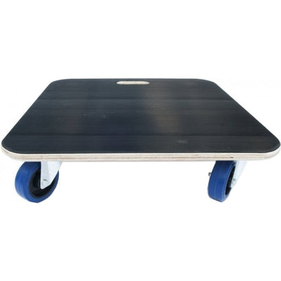 Heavy Duty Wooden Furniture Dolly Skate, 600kg Capacity, 590 x 590mm, Ribbed Rubber Top