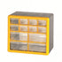 Small Parts Storage Cabinet - 12 Drawers (8 Small + 4 Large), Polypropylene, 265 x 160 x 235mm