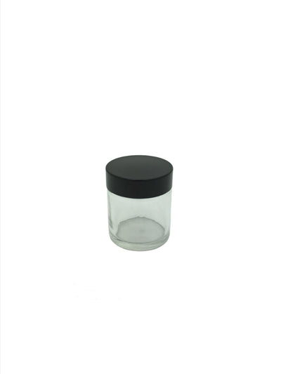 15ml Clear Glass Round Ointment Pot Empty Jar 38mm Neck