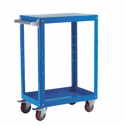 Steel 2 Shelf Tray Trolley, 150kg Capacity, 910mm High