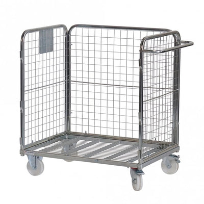Three Sided Compact Merchandise Picking Trolley for 600 x 400mm Containers