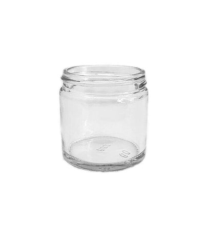 Clear Glass Squat Jars 60ml Screw Neck Top Pack of 72
