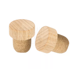19mm Hybrid Korkstopfen (Holzkopf)