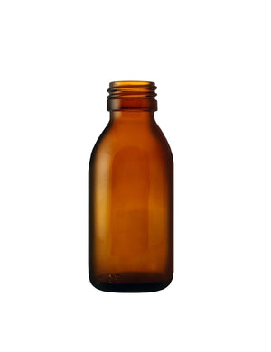 100ml Bernstein Alpha Glasflasche