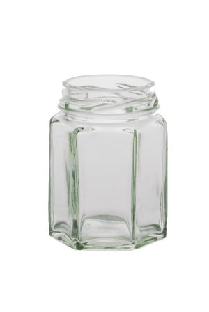 110ml hexagonales Glasgefäß