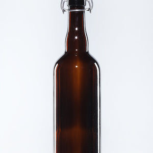 750ml Amber Beer Swing-Stopper Bottle with ceramic stopper